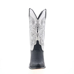 Jama Old West Snip Toe LF2002 Womens Black Leather Slip On Western Boots