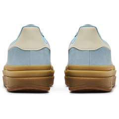 Adidas Originals Women's Blue/Cream Gazelle Bold Sneakers, JQ7776 (No Box)