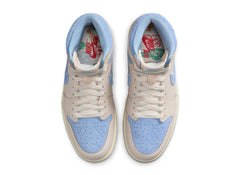 Women's Air Jordan 1 Retro Hi OG in Pale Ivory / Psychic Blue