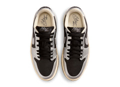 Women's Air Jordan 1 Triple Stack in Metallic Silver / Black