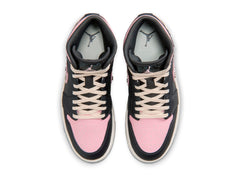Women's Air Jordan 1 Mid SE in Anthracite / Metallic Silver