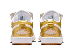 Women's Air Jordan 1 Low in Gold