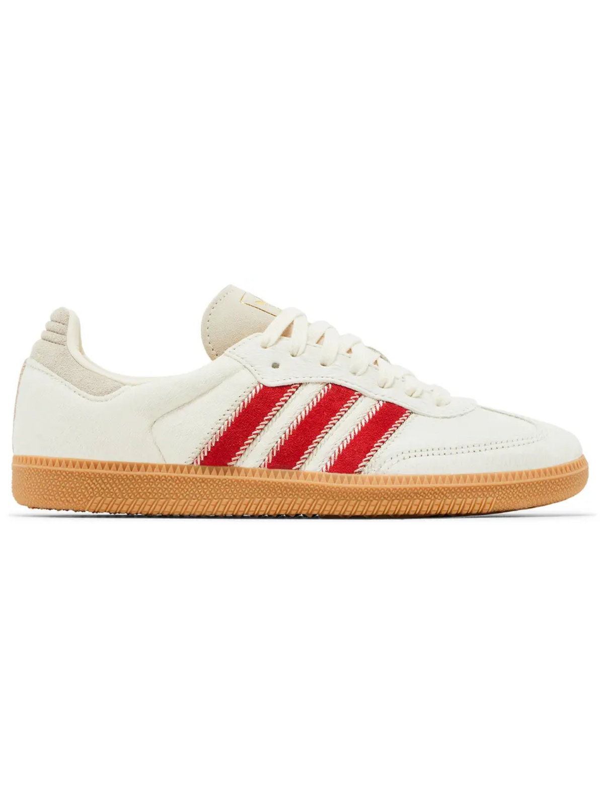 Adidas Originals Women's Cream/Red/Gum Samba OG Sneakers, JS3935