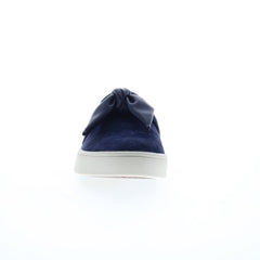 Spenco Barbados Slide SP1089PEA Womens Blue Suede Slip On Mule Sandals Shoes