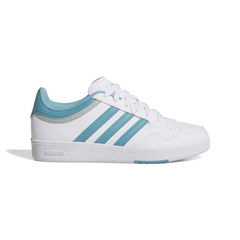 Adidas Women's White & Blue Hoops 4.0 Sneakers, JQ7786